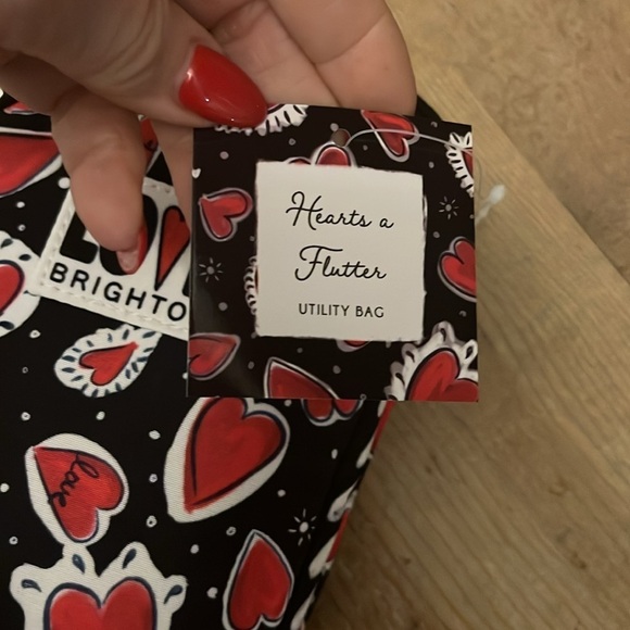 Brighton Utility Crossbody Bag “Hearts A Flutter” NWT - Picture 5 of 9
